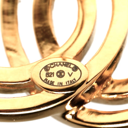 Chanel Metal Obazine CC Earrings Gold 4 of 4