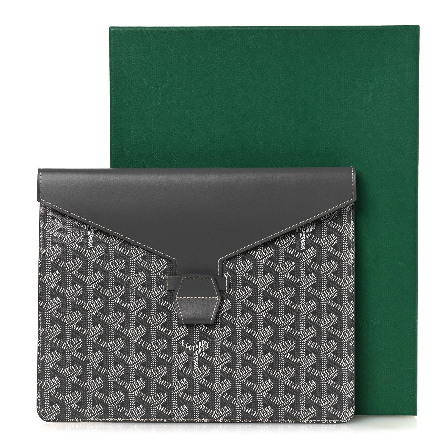 Goyard Goyardine Camondo MM Horizontal Clutch Grey 9 of 9