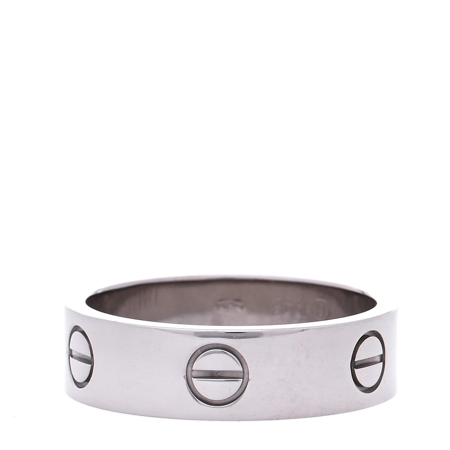 18K White Gold 6mm LOVE Ring 59 8.75