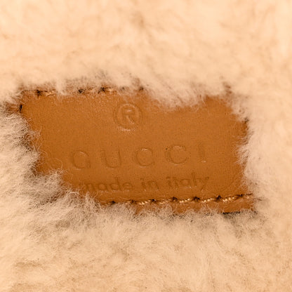 Gucci Suede Shearling Small Dionysus Bag Honey Beige Milk 6 of 10