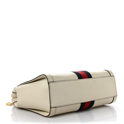 Gucci Textured Calfskin Web Small Ophidia Tote Bag Mystic White 4 of 11
