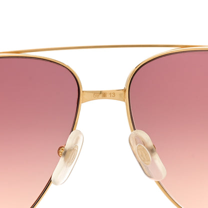 Cartier Santos Aviator Sunglasses CT0298S Gold 6 of 8
