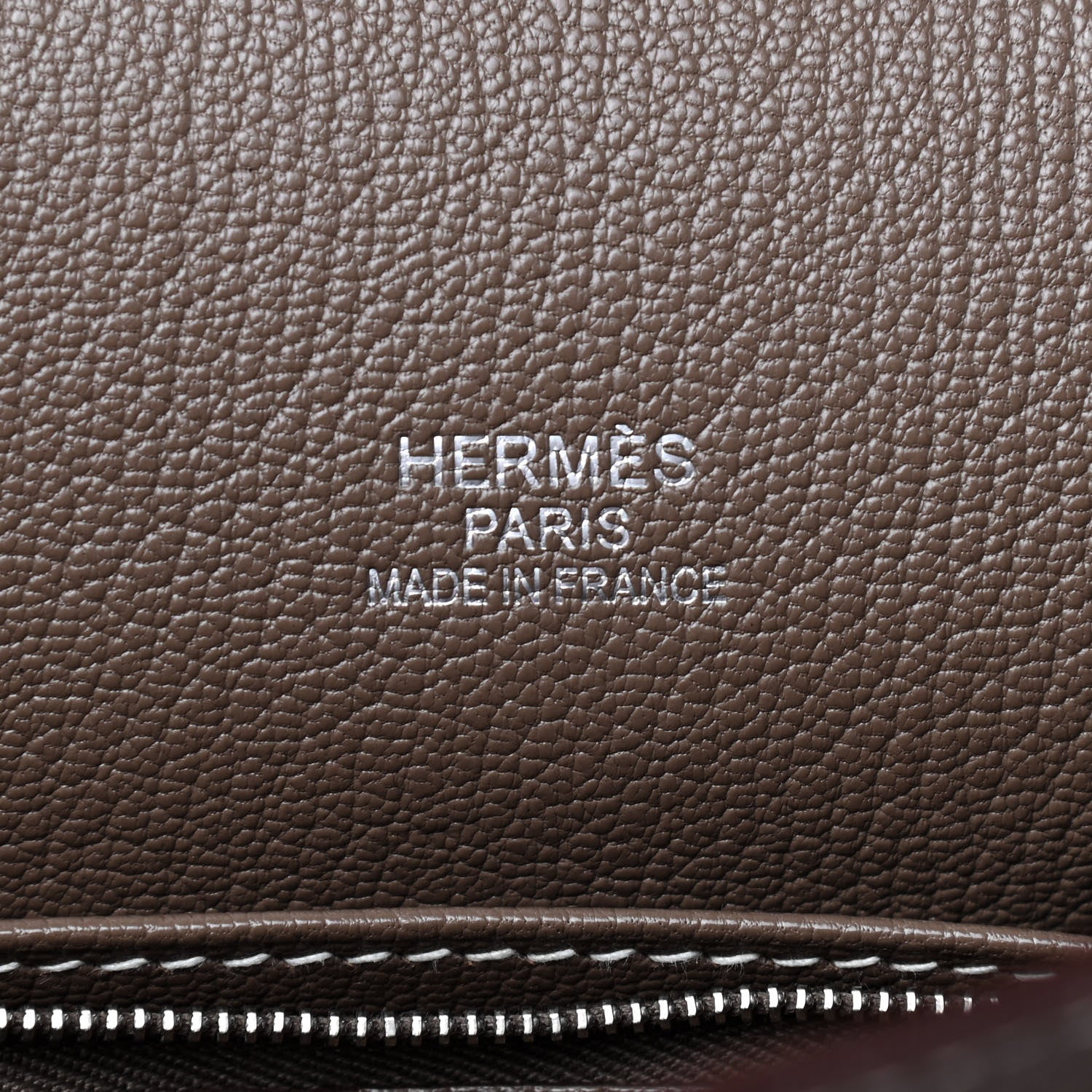 Hermes Taurillon Clemence Jypsiere 37 Etoupe 7 of 8