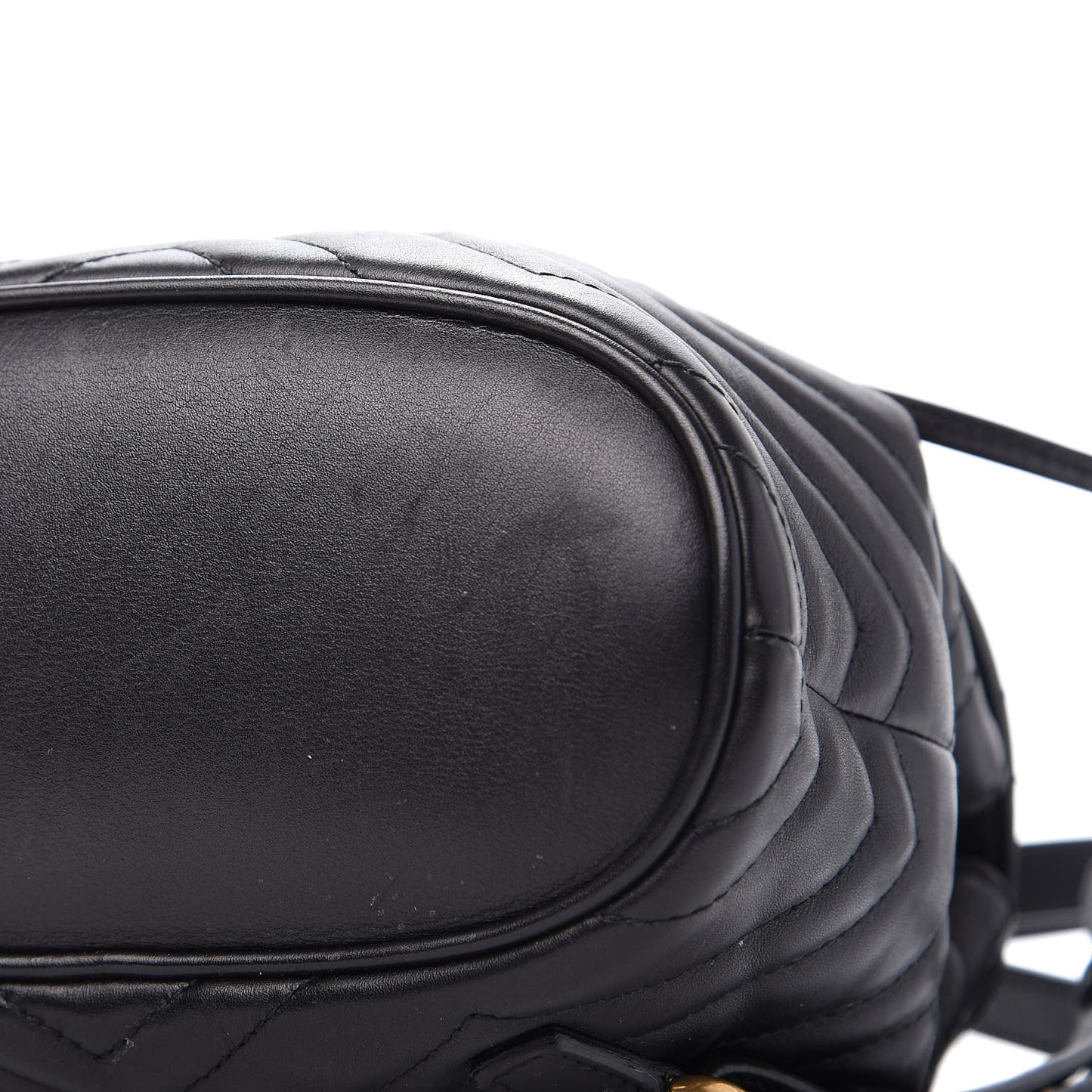 Calfskin Matelasse GG Marmont Flap Backpack Black