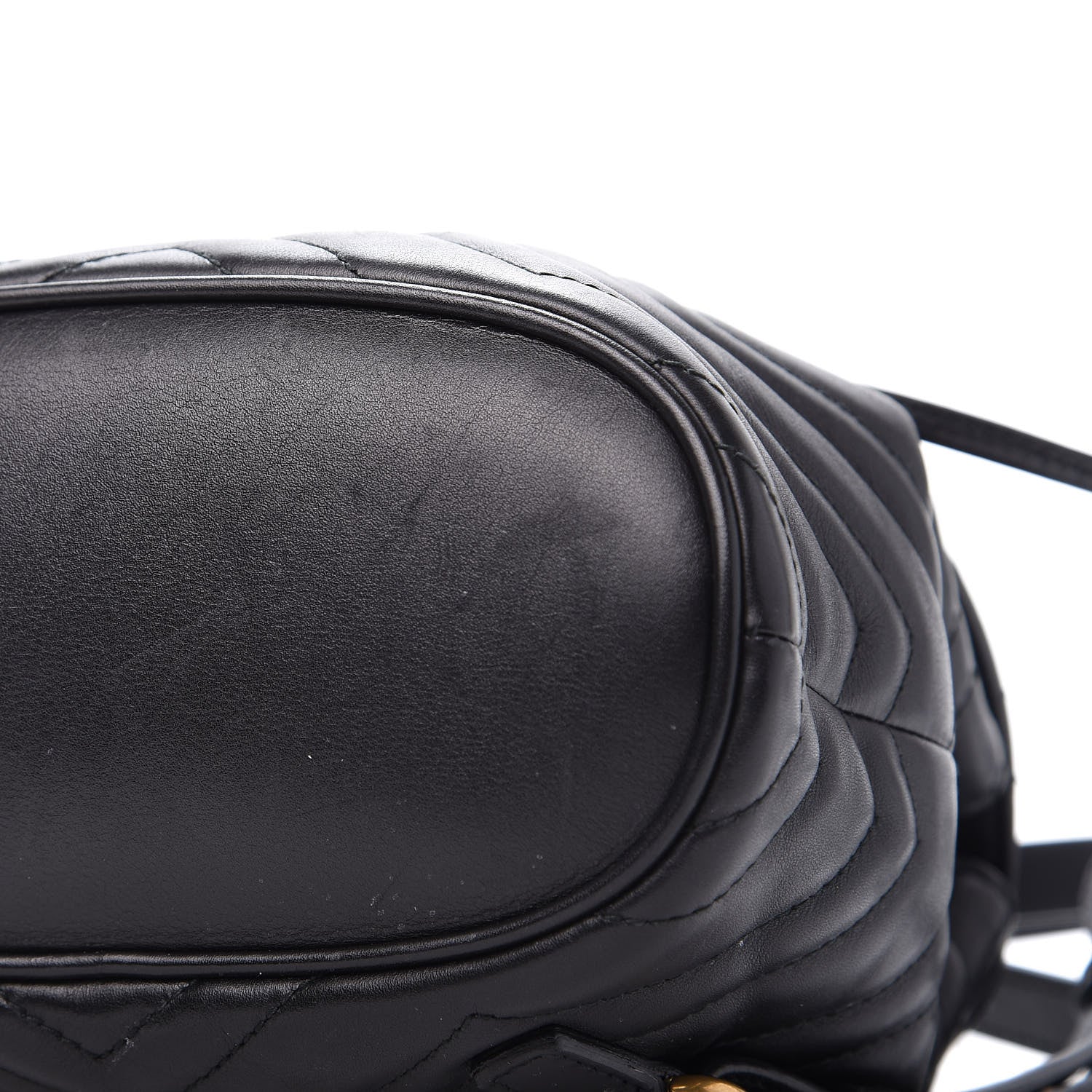 Gucci Calfskin Matelasse GG Marmont Flap Backpack Black 6 of 9