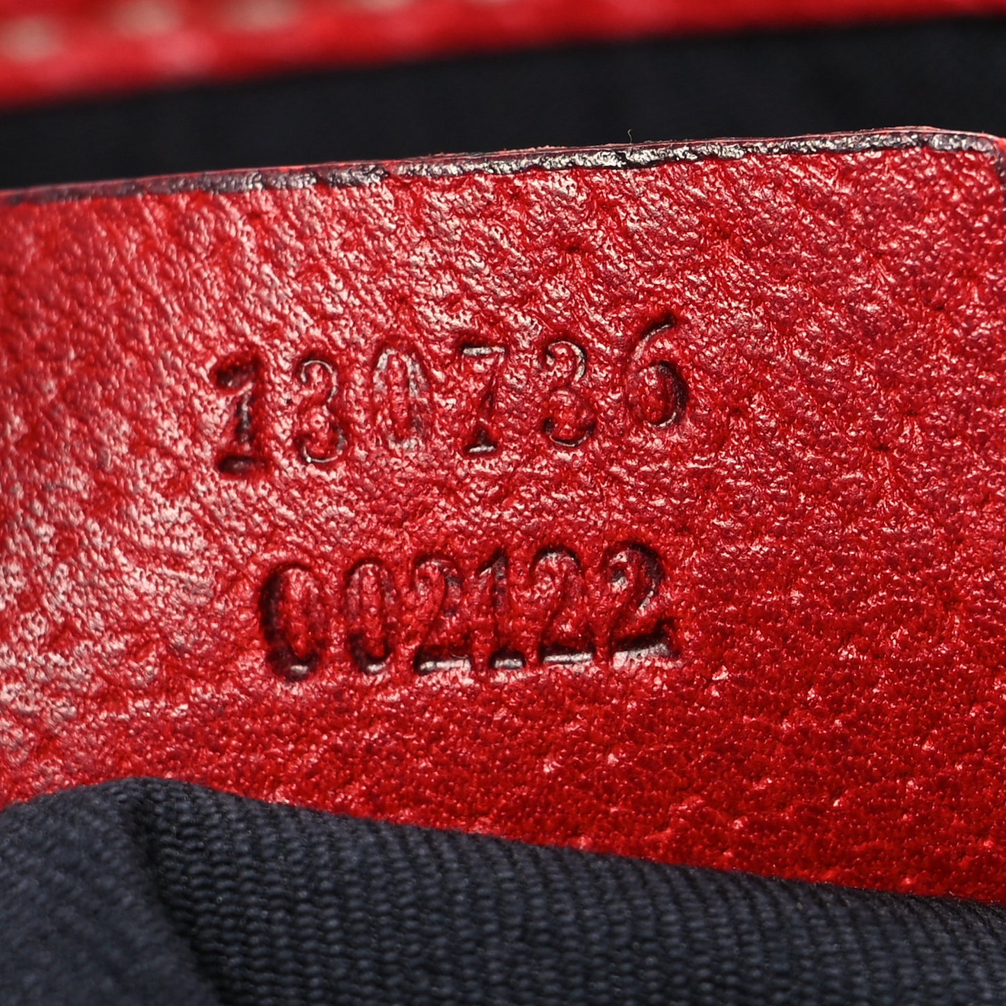 Monogram Medium Abbey Shoulder Bag Navy Red