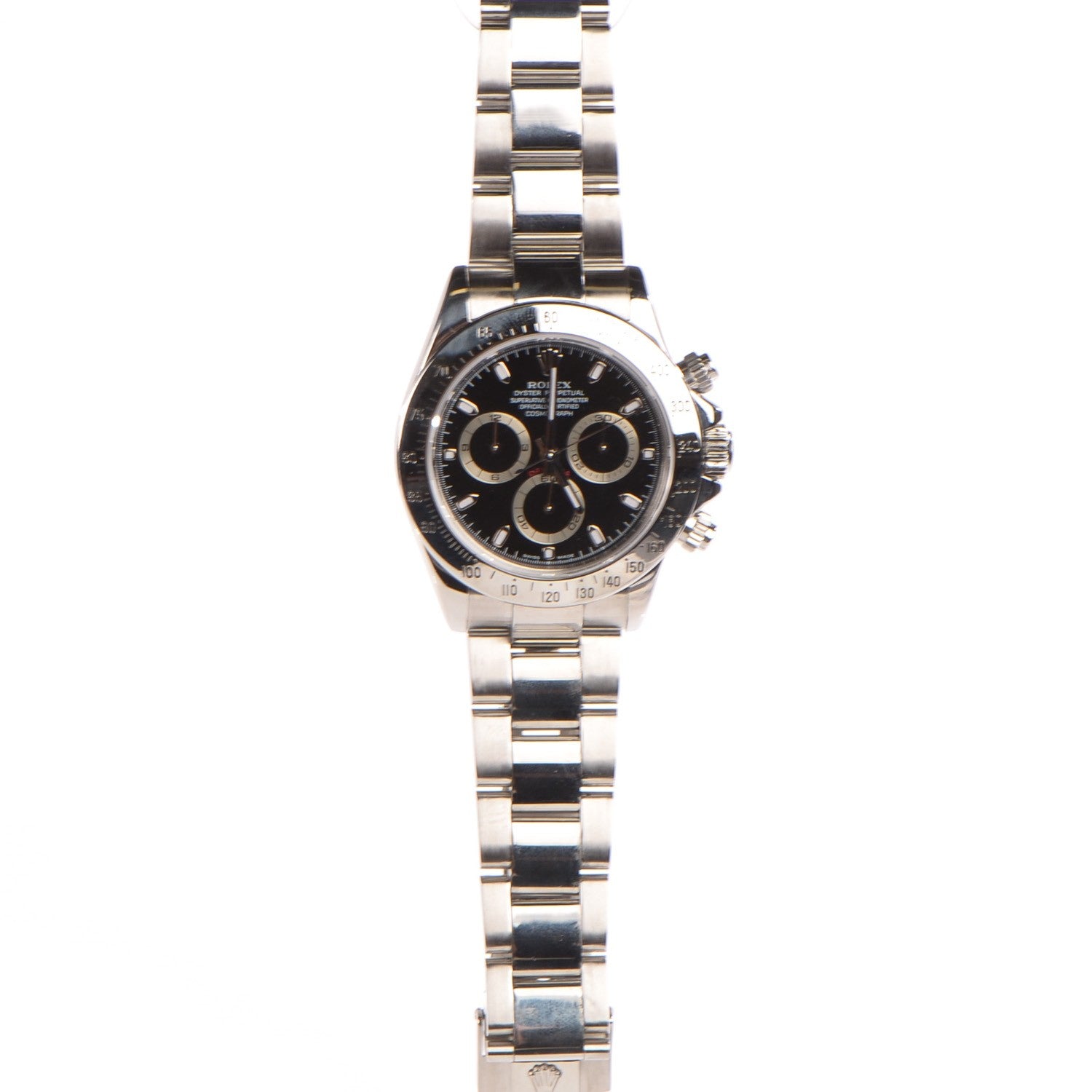 Rolex Stainless Steel 40mm Oyster Perpetual Daytona Cosmograph Watch Black 116520 3 of 7
