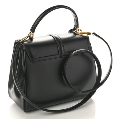 Celine Satinated Calfskin Small 16 Top Handle Bag Black 3 of 10