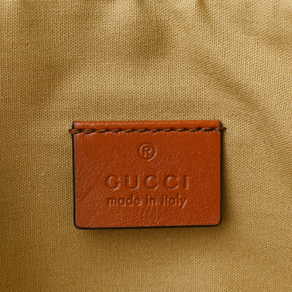 Gucci Vintage Canvas Web Pouch Sand Cuir 7 of 11