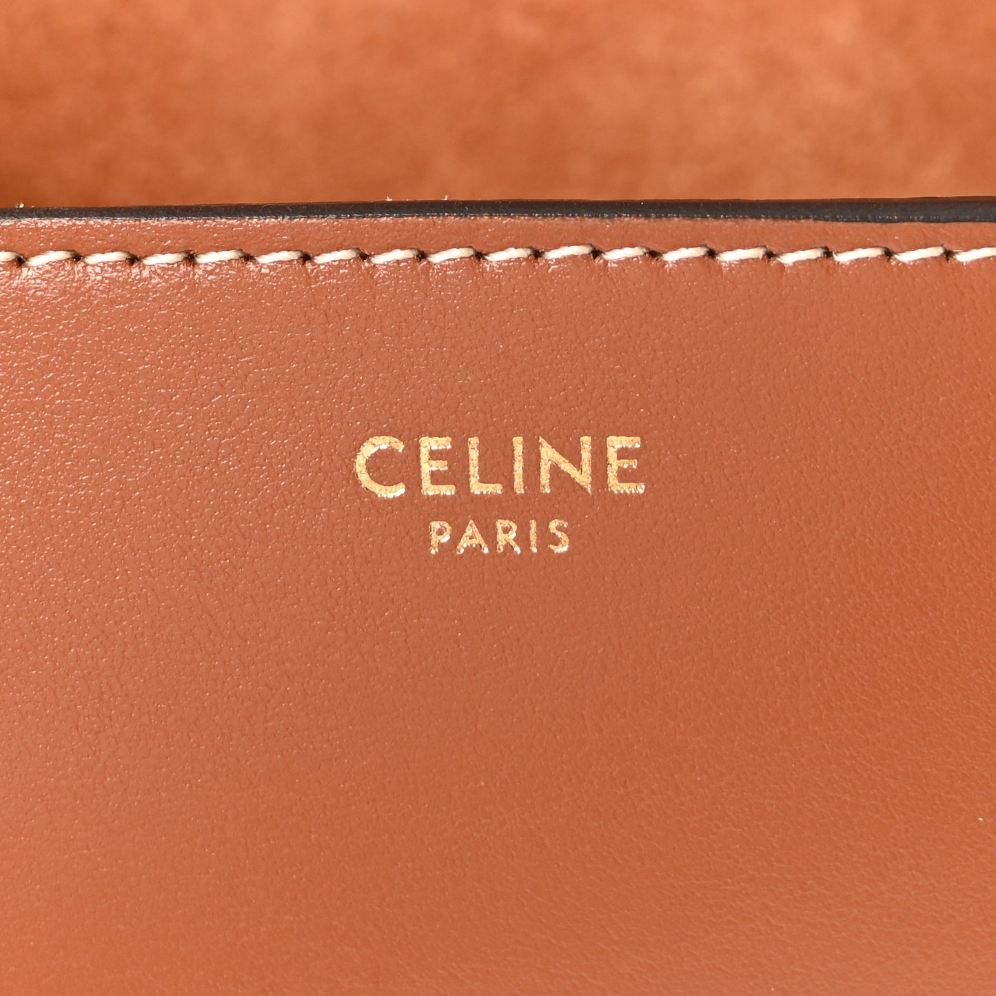 Smooth Calfskin Cuir Triomphe Embroidered Folco Crossbody Bag Tan