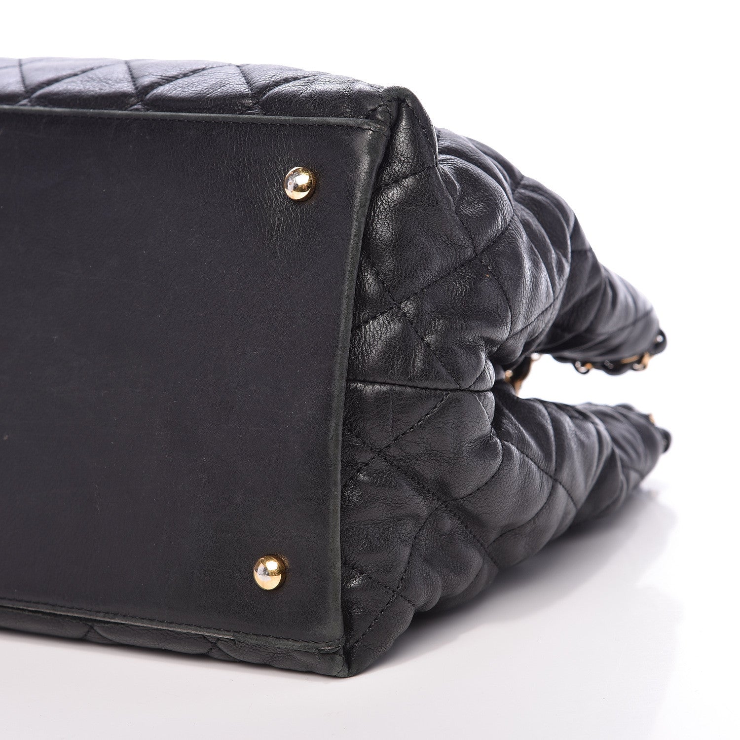 Chanel Calfskin Quilted Small Chain Me Tote Black 10 of 19