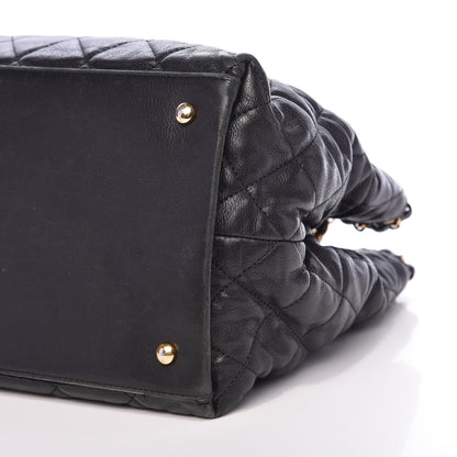 Chanel Calfskin Quilted Small Chain Me Tote Black 10 of 19