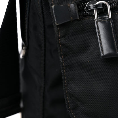 Prada Tessuto Nylon Saffiano Small Vela Messenger Black 14 of 16