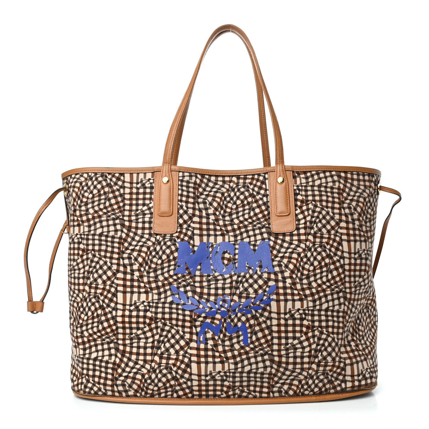 Visetos Large Liz Reversible Shopper Tote Cognac