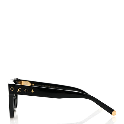 Louis Vuitton Acetate My Monogram Square Sunglasses Z1523W Black 3 of 7