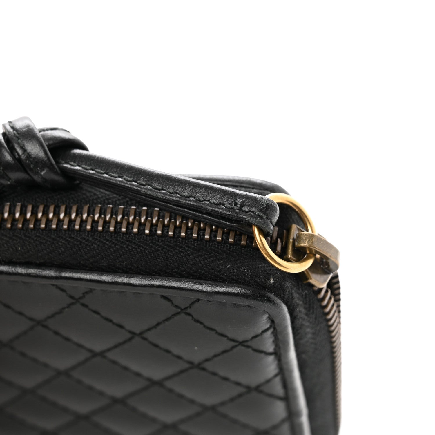 Gucci Calfskin Web Trapuntata GG Zip Around Wallet Black 7 of 7