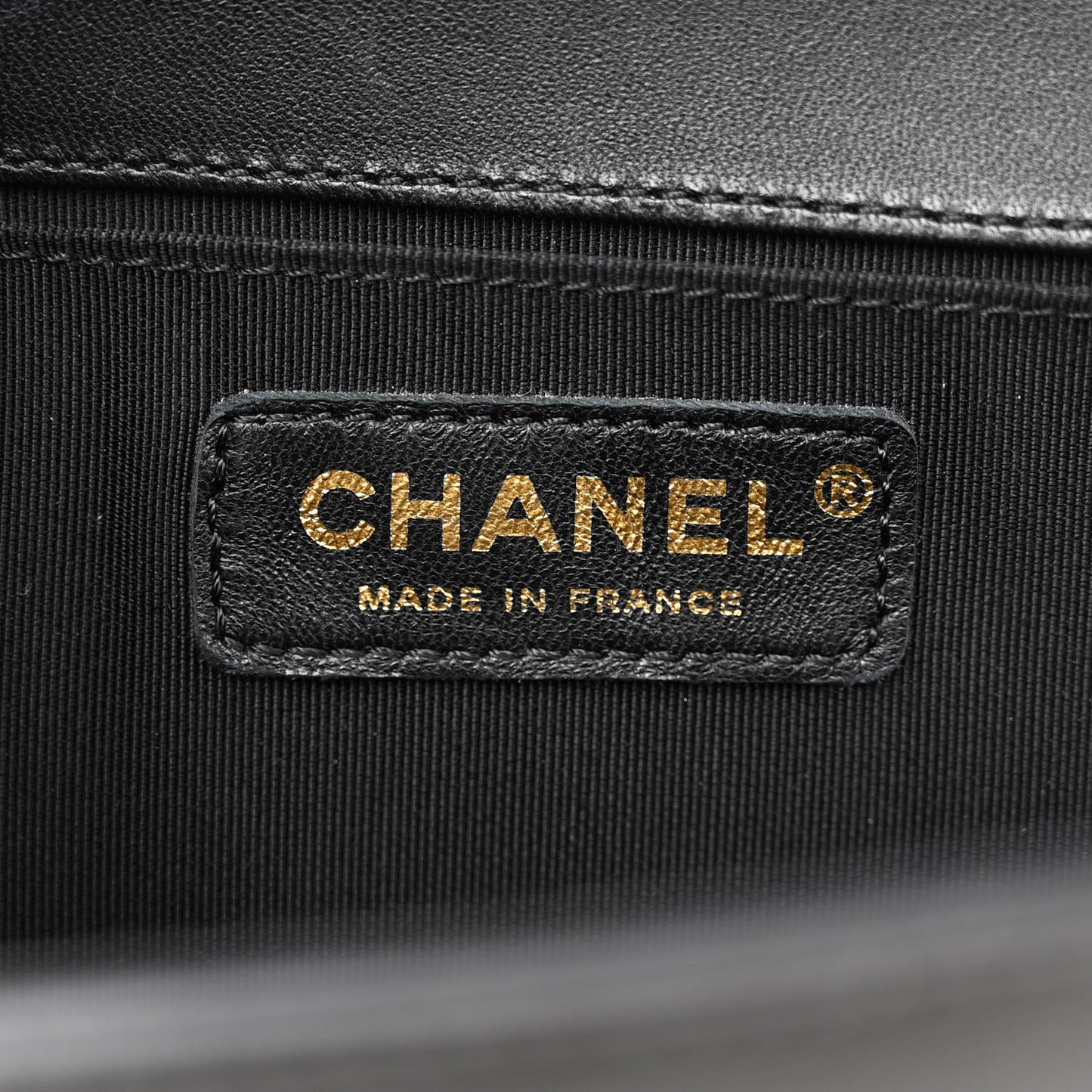Lambskin Quilted Medium Boy Flap Black