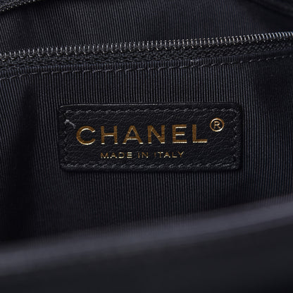 Chanel Calfskin Small Cerf Shopper Tote Black 6 of 10