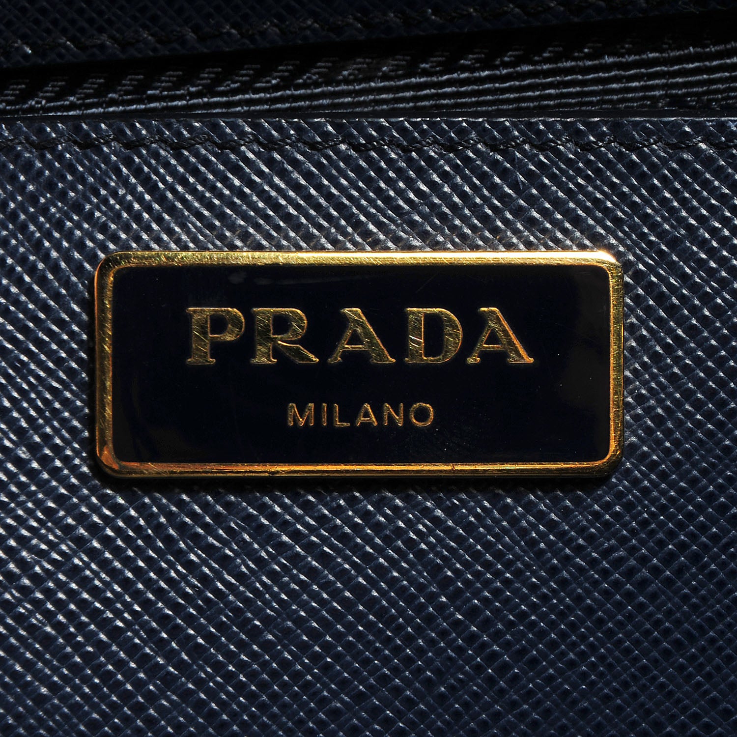 Prada Saffiano Lux Bi-Color Medium Double Zip Tote Bluette Cobalto 8 of 9