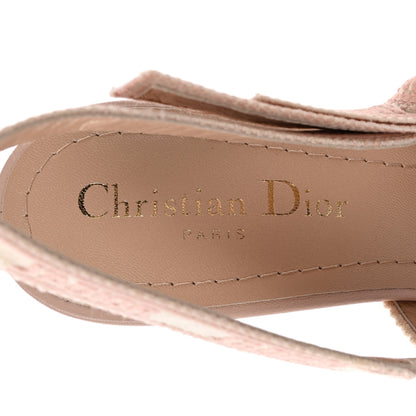 Christian Dior Cotton Ribbon Toile De Jouy J'Adior Slingback 65mm Pumps 37 Rose Des Vents 8 of 9