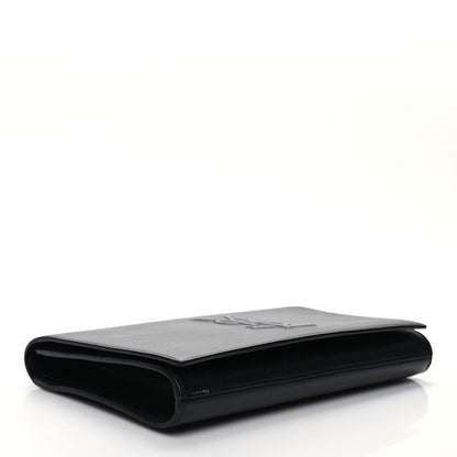 Saint Laurent Calfskin Monogram Large Belle De Jour Clutch Black 5 of 9