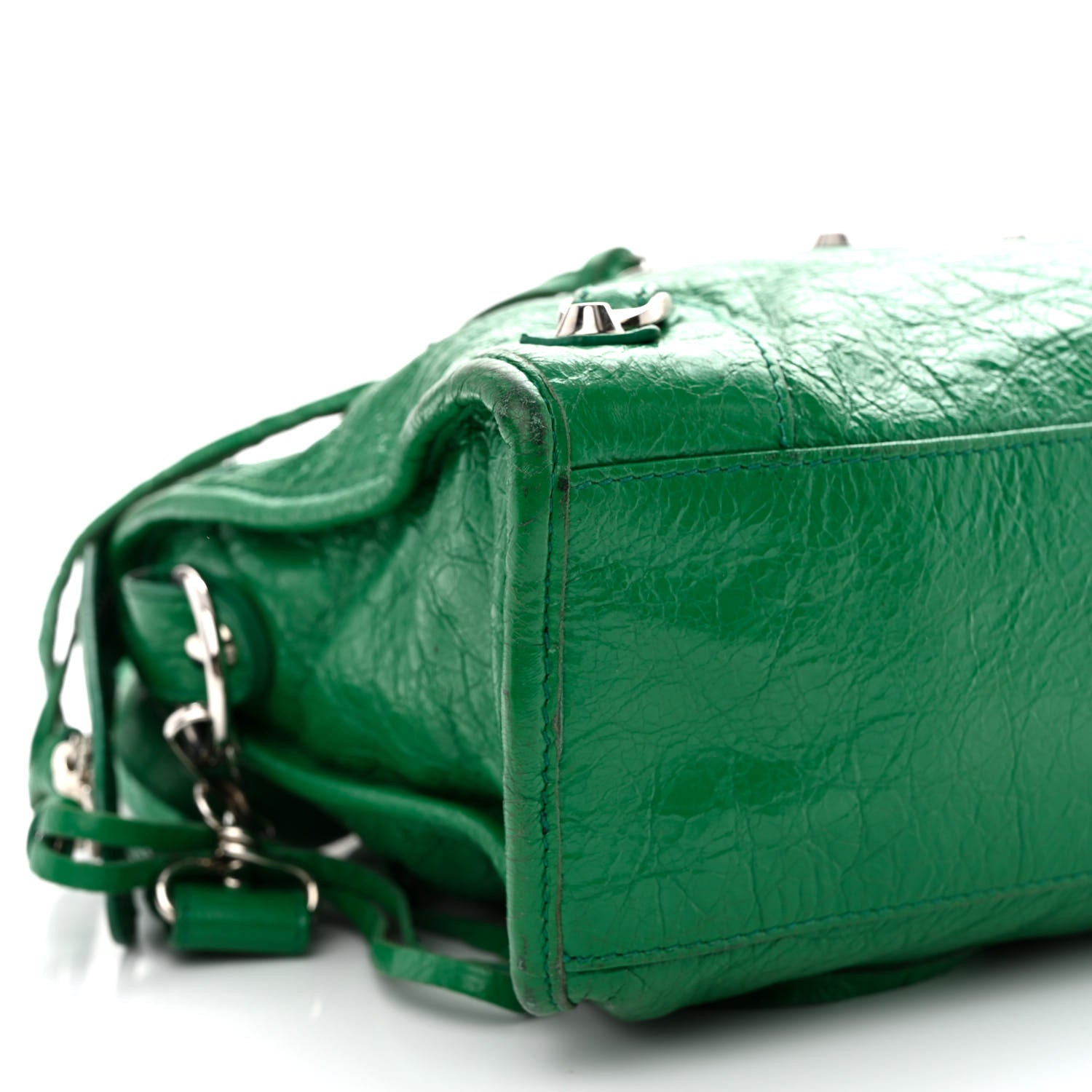 Balenciaga Agneau Classic Silver Hardware S City Magic Green 10 of 19
