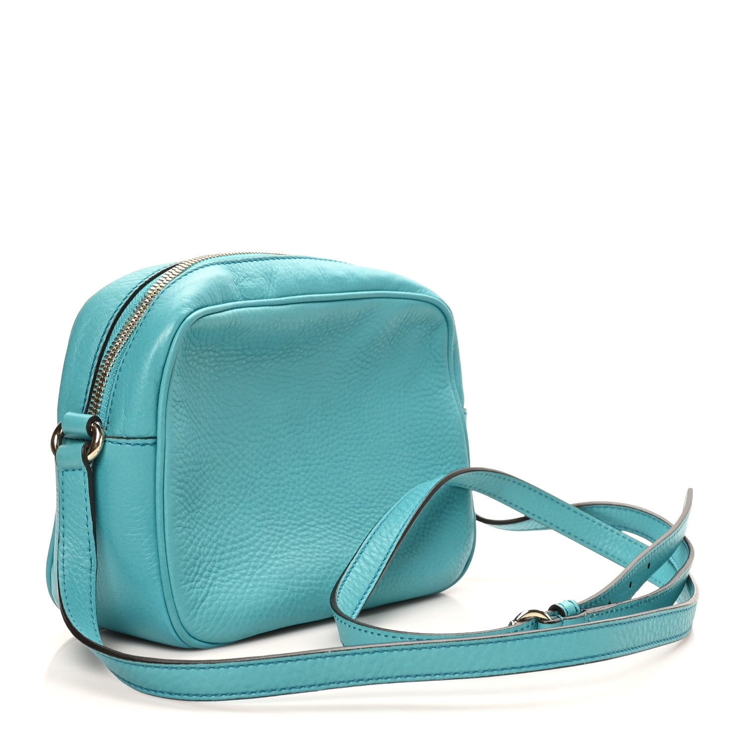 Gucci Pebbled Calfskin Small Soho Disco Bag Deep Cobalt 3 of 10