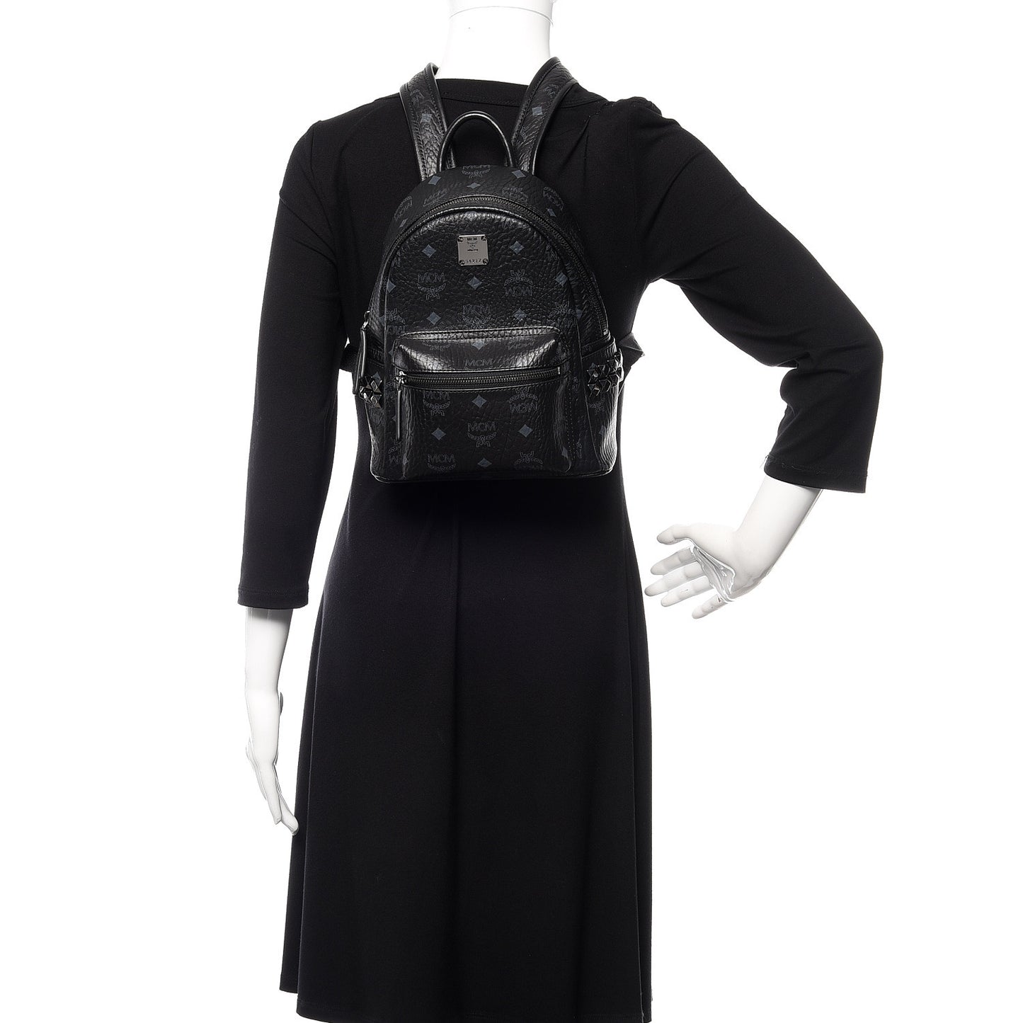 Visetos Side Stud Mini Stark Backpack Black