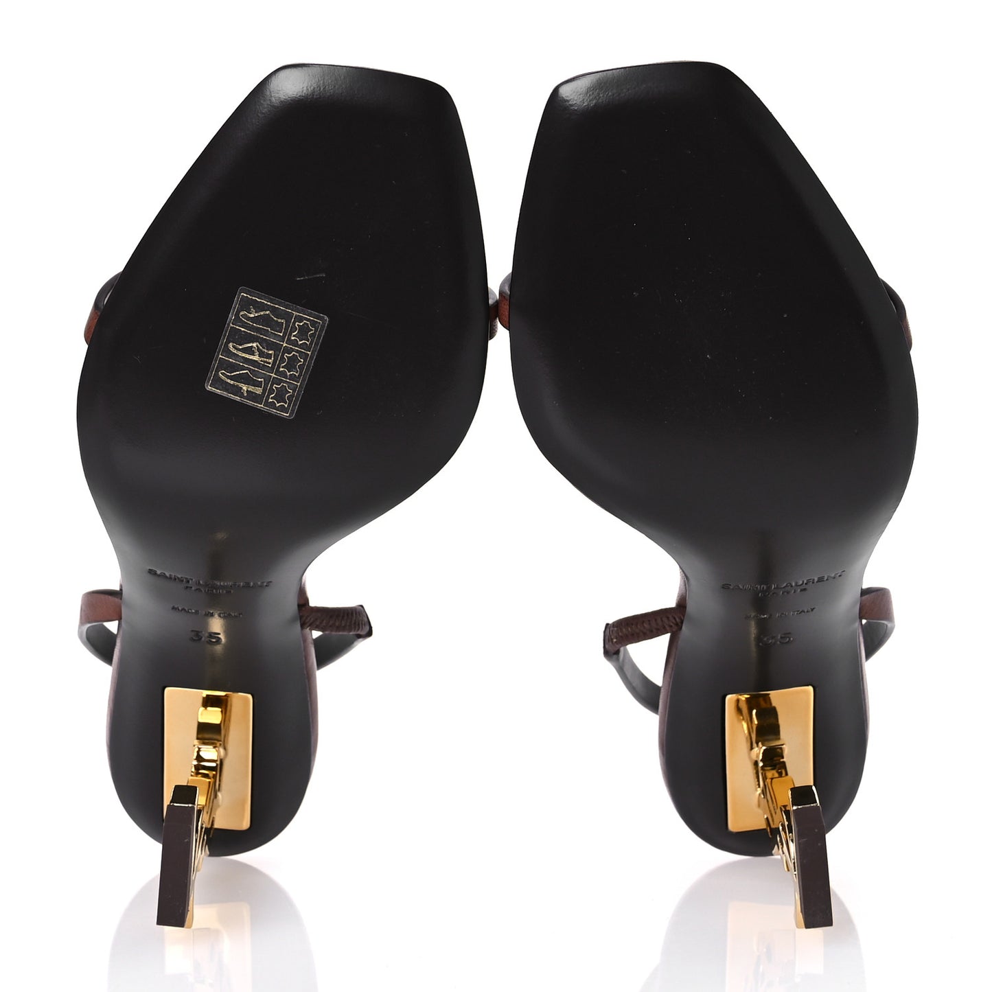 Nappa Opyum 85 Sandals 35 Bruciato Gold
