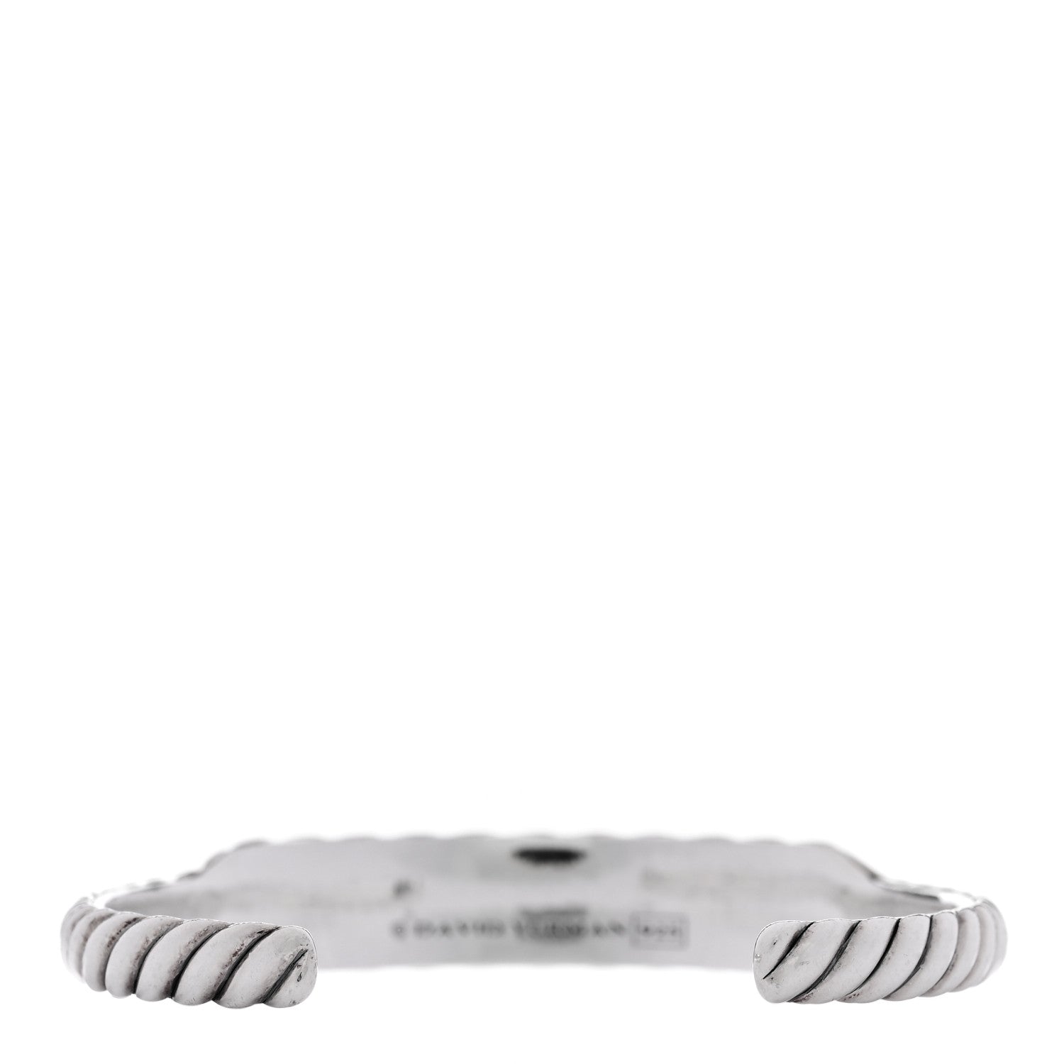 David Yurman Sterling Silver 9mm Sculpted Cable Contour Bracelet 2 of 4