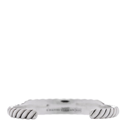 David Yurman Sterling Silver 9mm Sculpted Cable Contour Bracelet 2 of 4