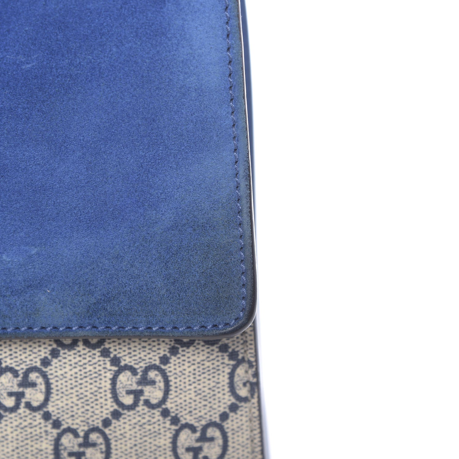 Gucci GG Supreme Monogram Blooms Medium Dionysus Shoulder Bag Beige Navy Vintage Blue 11 of 15