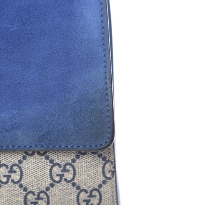 Gucci GG Supreme Monogram Blooms Medium Dionysus Shoulder Bag Beige Navy Vintage Blue 11 of 15