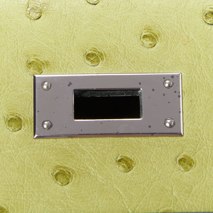 Hermes Ostrich Kelly Sellier 32 Vert Anis 24 of 34