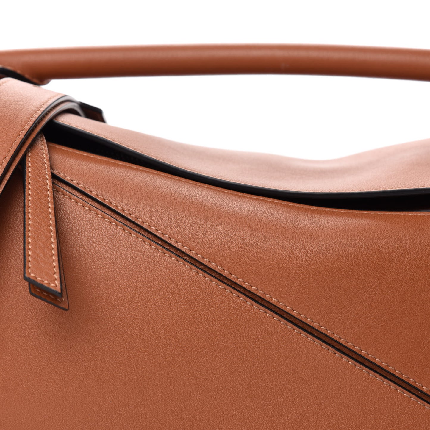 Calfskin Medium Puzzle Bag Tan