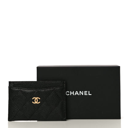 Chanel Caviar Quilted Card Holder Black 11 of 11