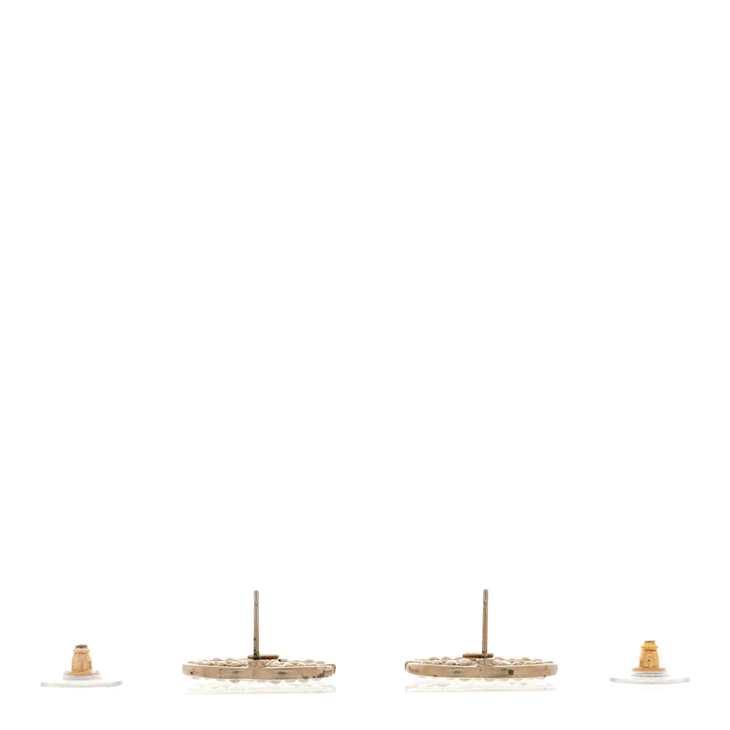 Pearl CC Earrings Light Gold