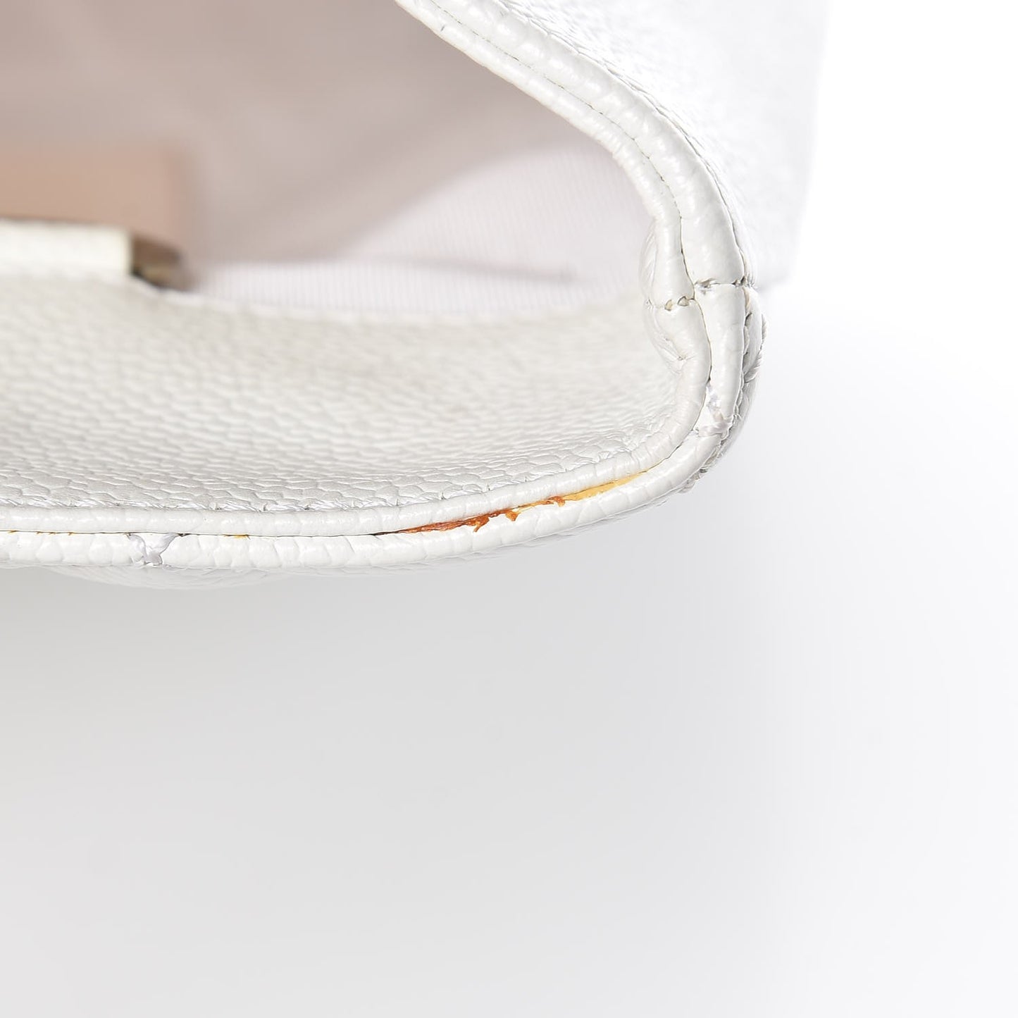 Caviar Quilted Grand Shopping Tote GST White