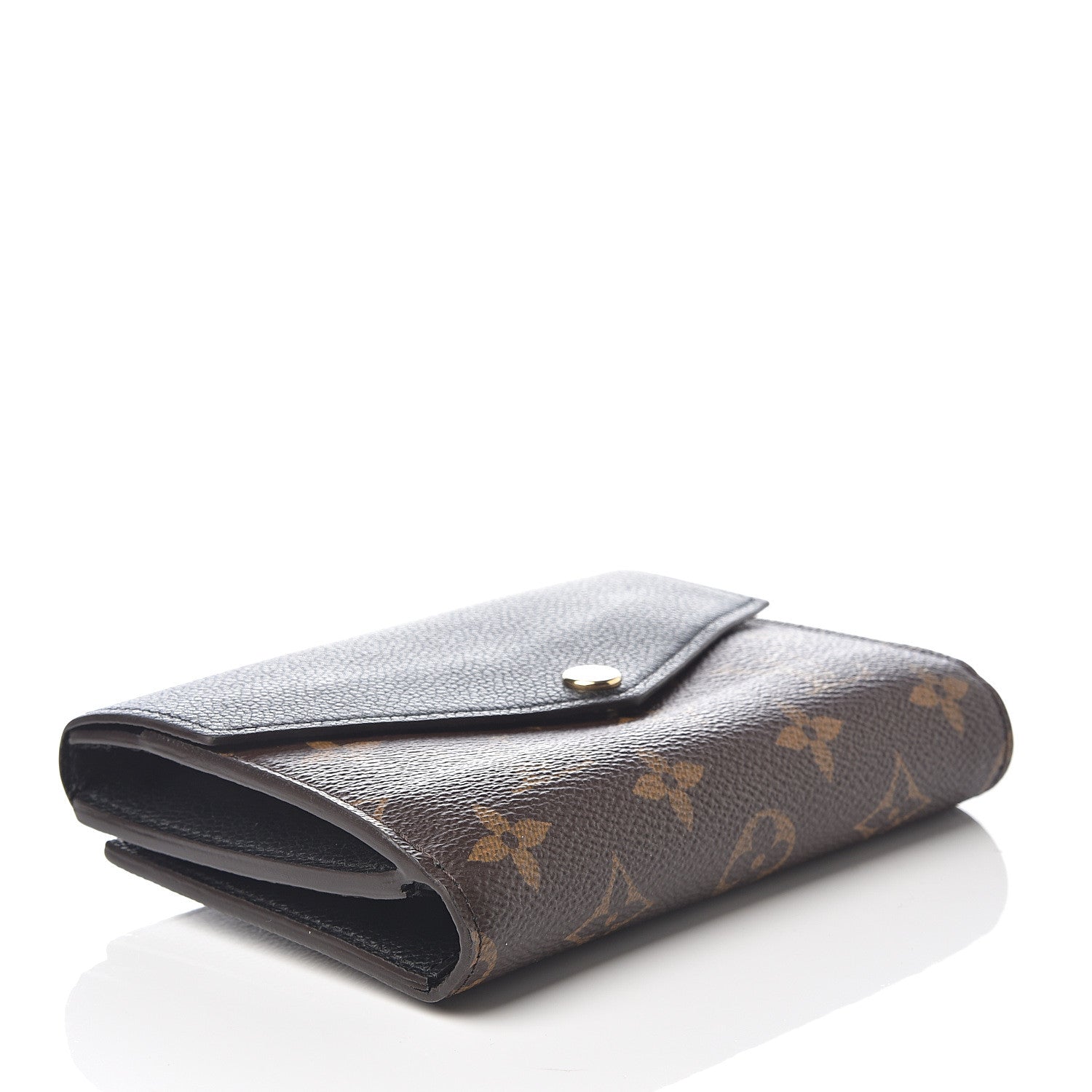Louis Vuitton Monogram Pallas Compact Wallet Black 3 of 5
