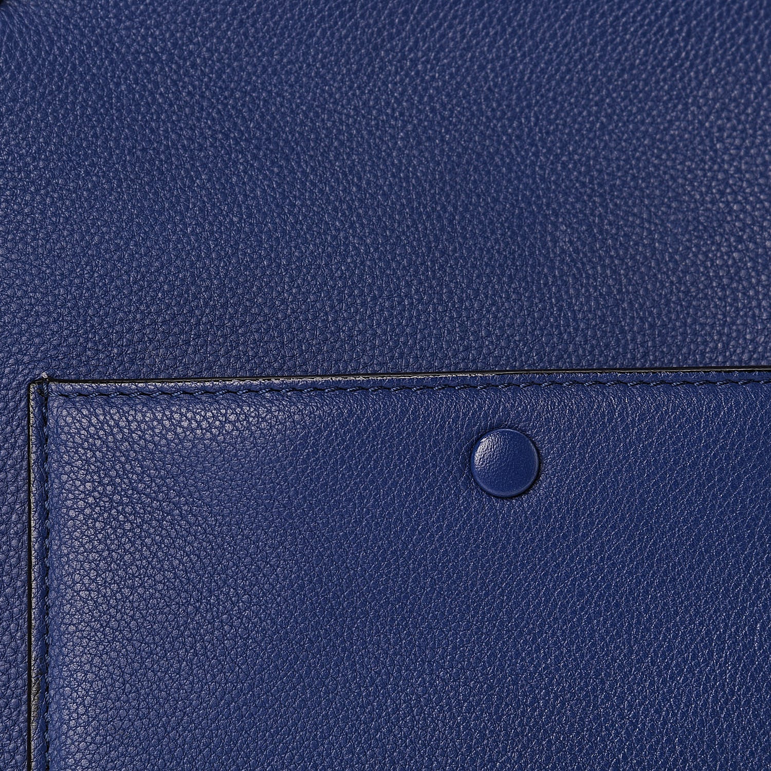Celine Drummed Calfskin Small Edge Shoulder Bag Indigo 14 of 14