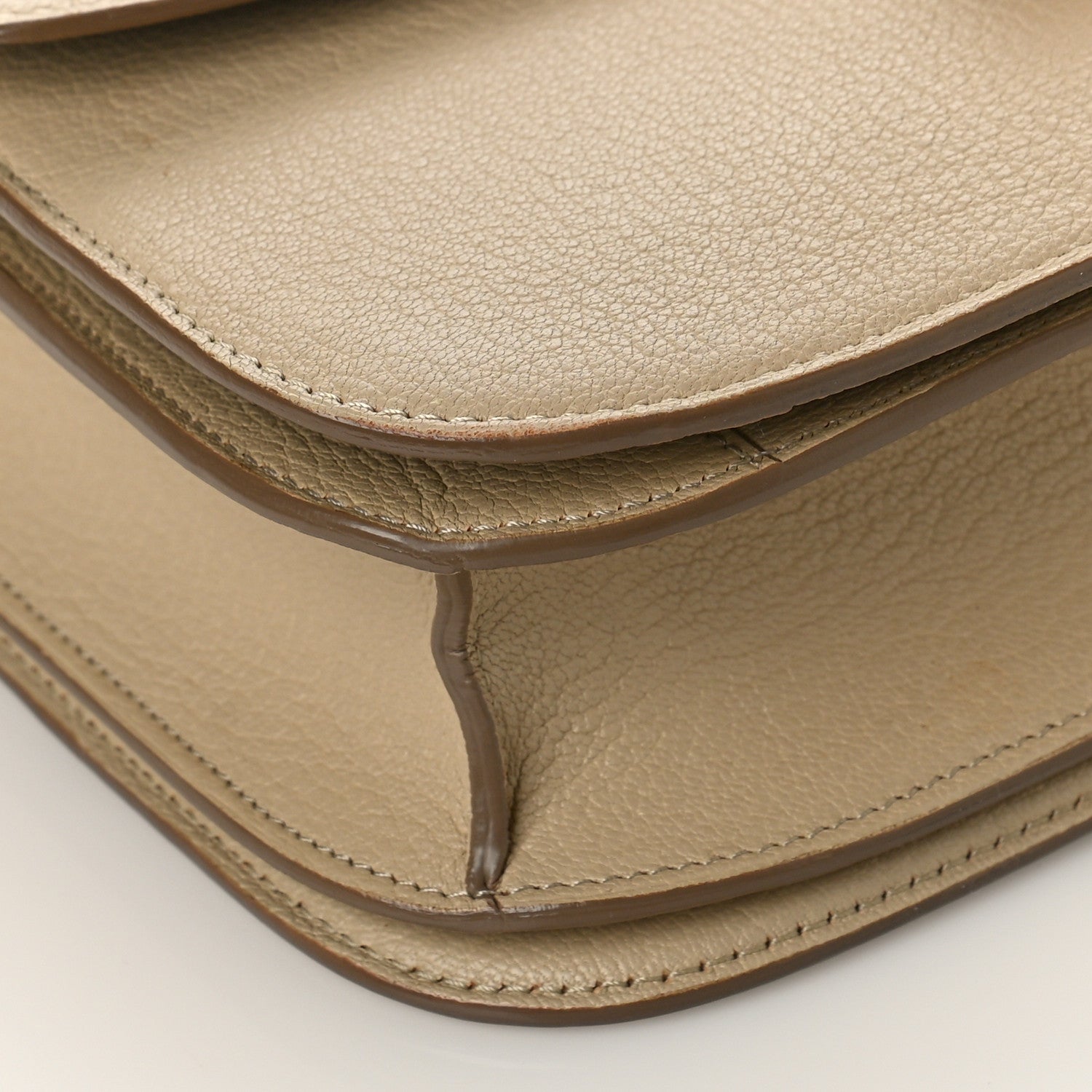 Celine Goatskin Medium Classic Box Flap Bag Dune 7 of 8