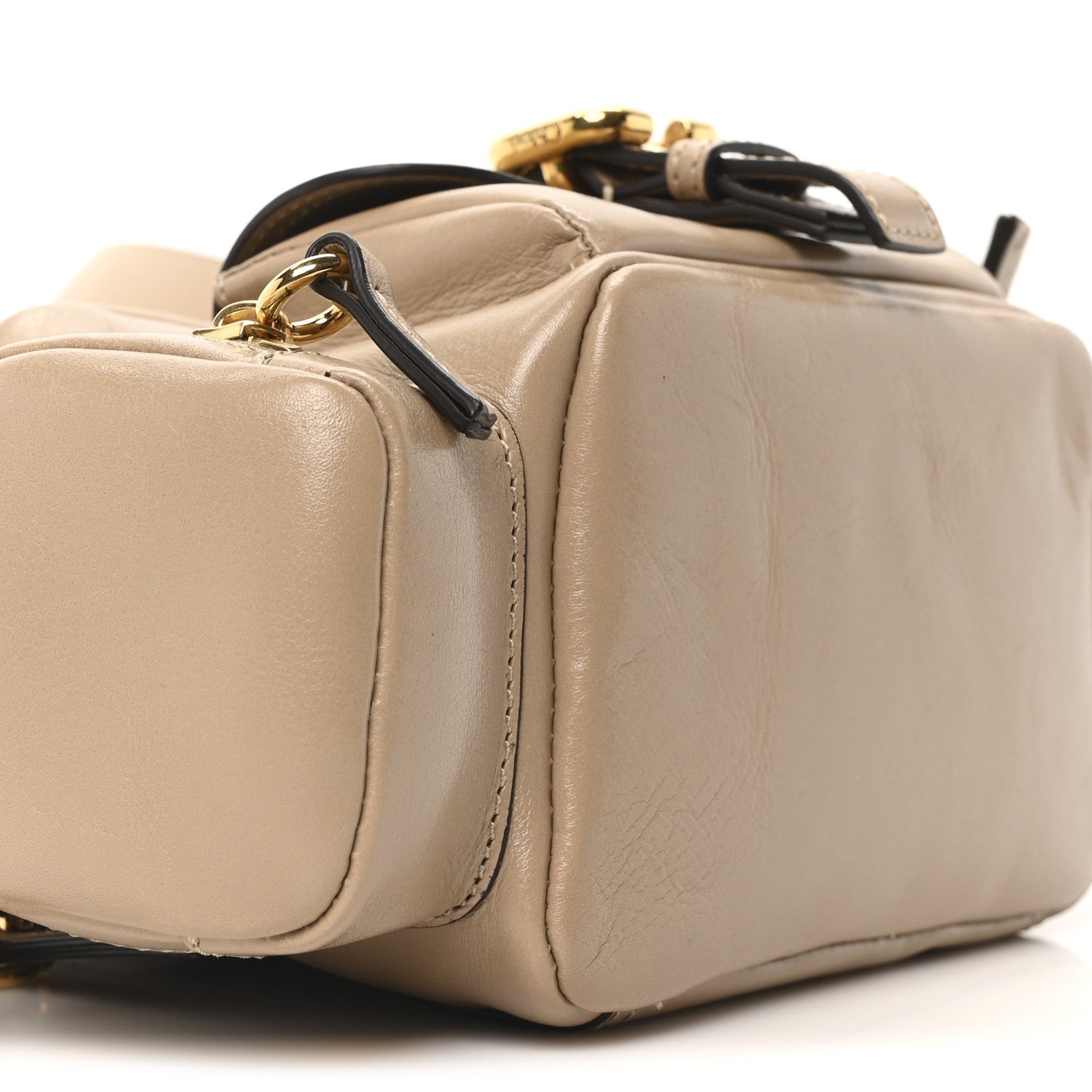 Chloe Shiny Buffalo Small Double Carry Camera Bag Mushroom 8 of 9