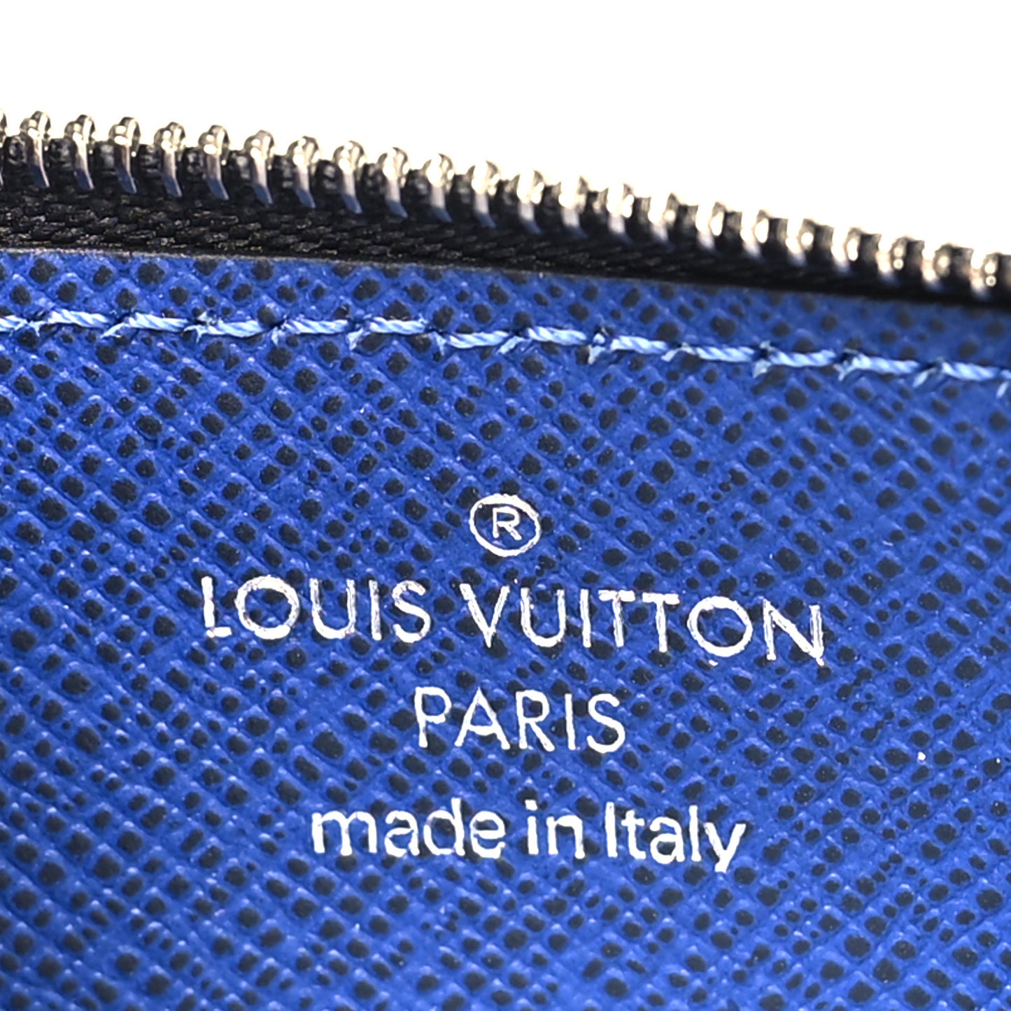Monogram Taiga Coin Card Holder Cobalt