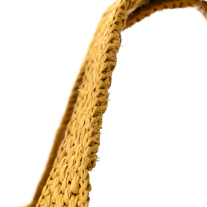 Loewe X PAULA'S IBIZA Raffia Font Tote Ochre 10 of 10