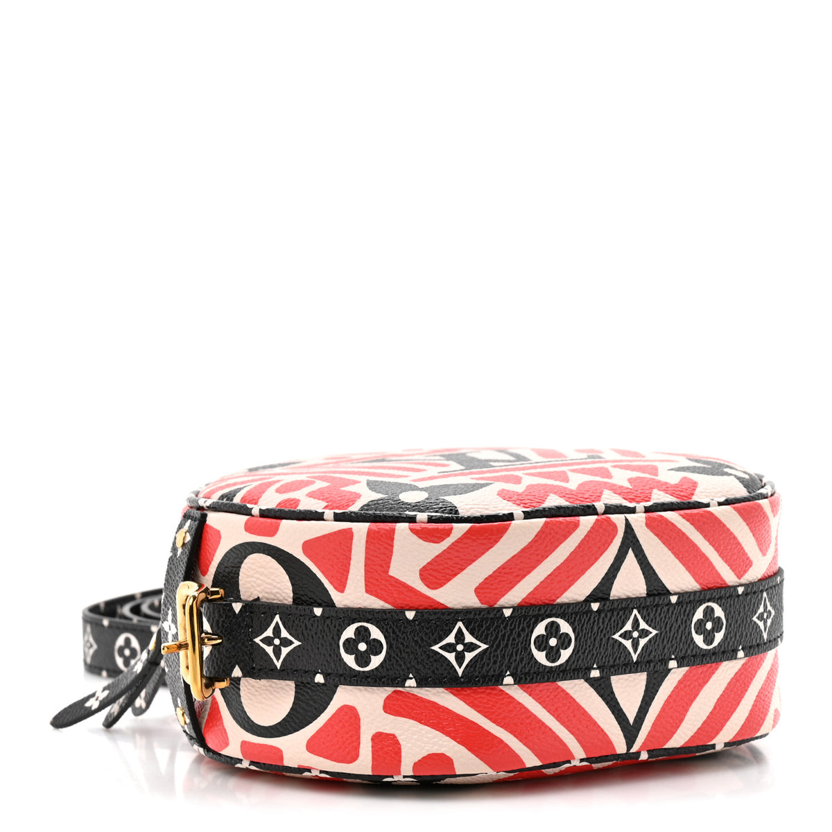 Monogram Giant Crafty Boite Chapeau Souple PM Creme Rouge Black