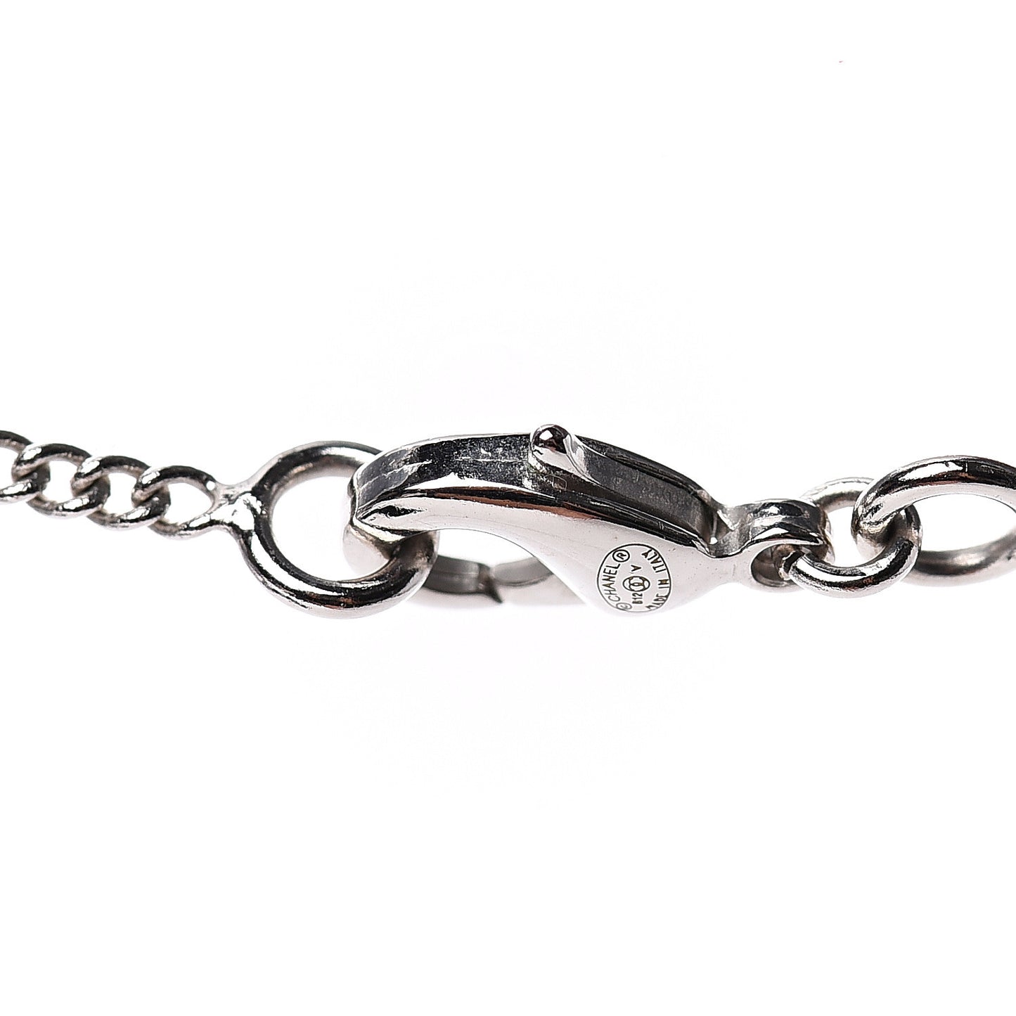 Crystal CC Necklace Silver