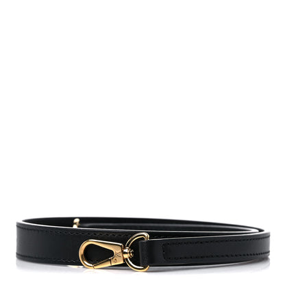 Louis Vuitton Calfskin City Steamer MM Shoulder Strap Black 1 of 4