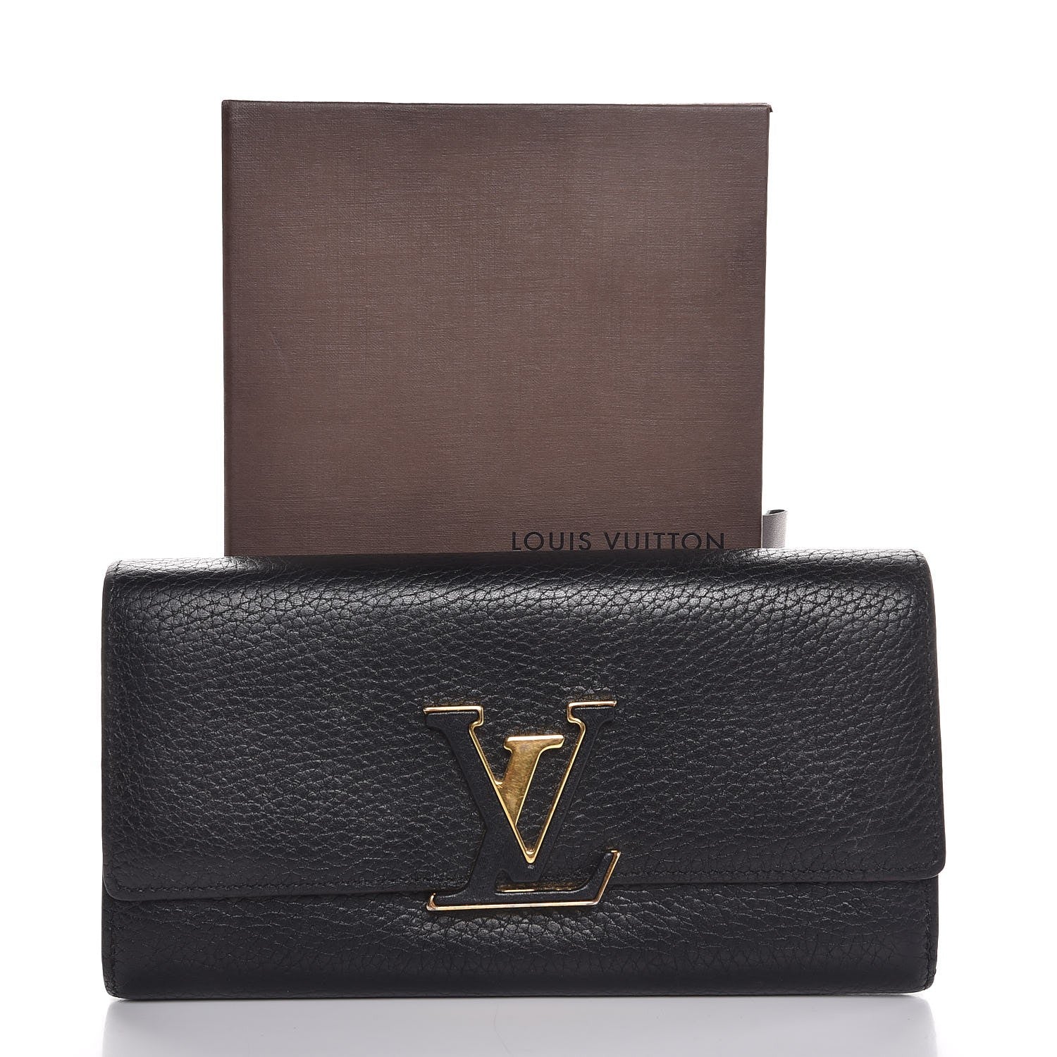 Louis Vuitton Taurillon Capucines Wallet Black 9 of 9