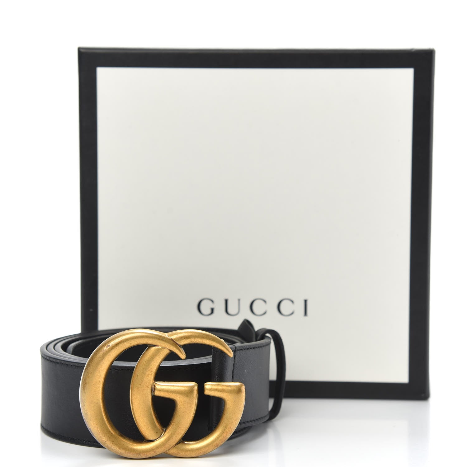 Gucci Calfskin Double G 40mm Belt 100 40 Black 5 of 5