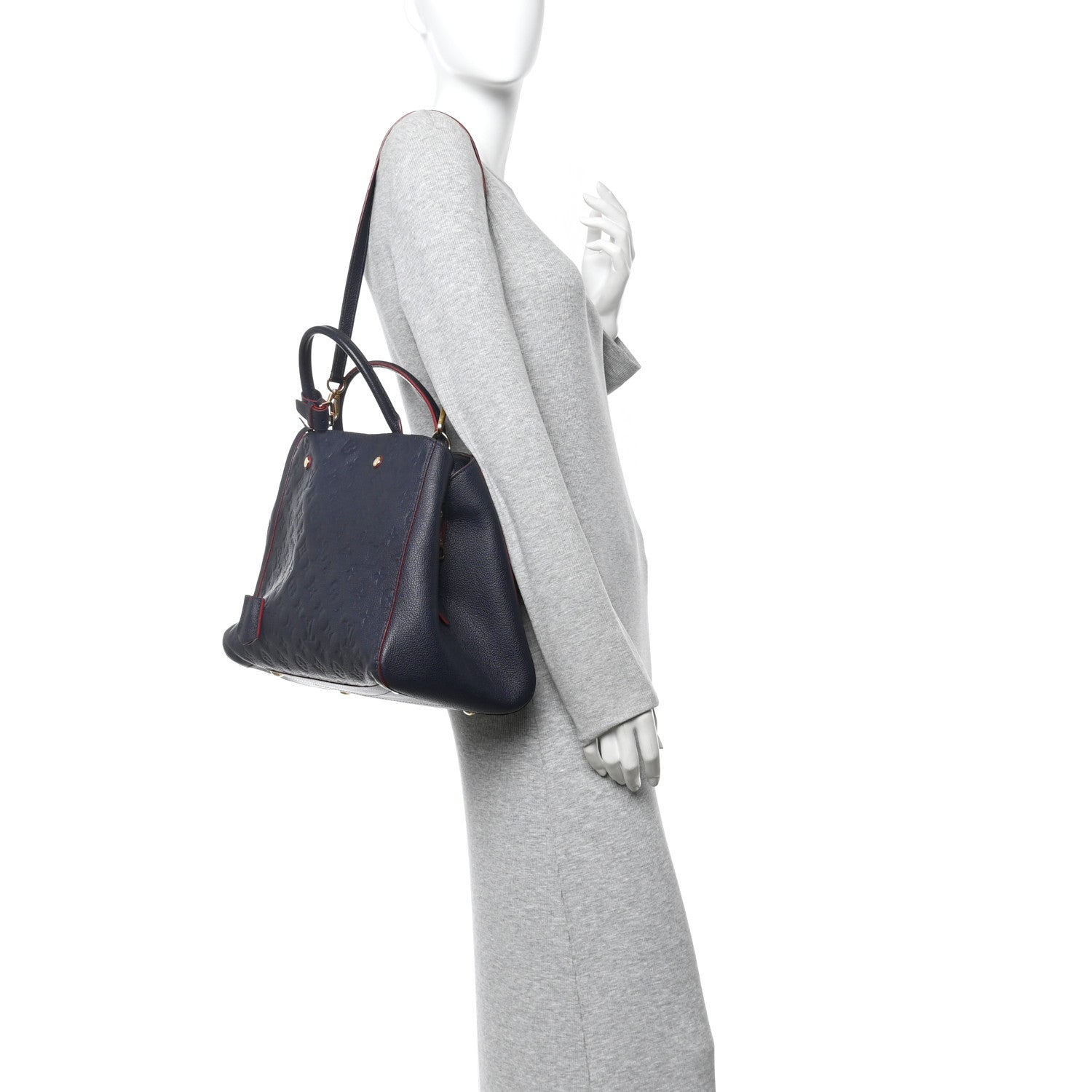 Louis Vuitton Empreinte Montaigne MM Marine Rouge 2 of 15
